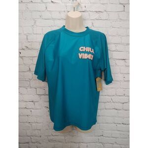 ThereAbouts Boys Size XXL (22H) Teal Surfboard Beach Shirt